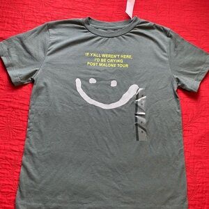 Kids Olive Green Graphic Tee